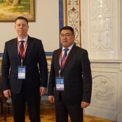 Встреча председателя Фонда А.Муканова с  Баланиным Игорем председателем Федерального Фонда ОМС РФ 